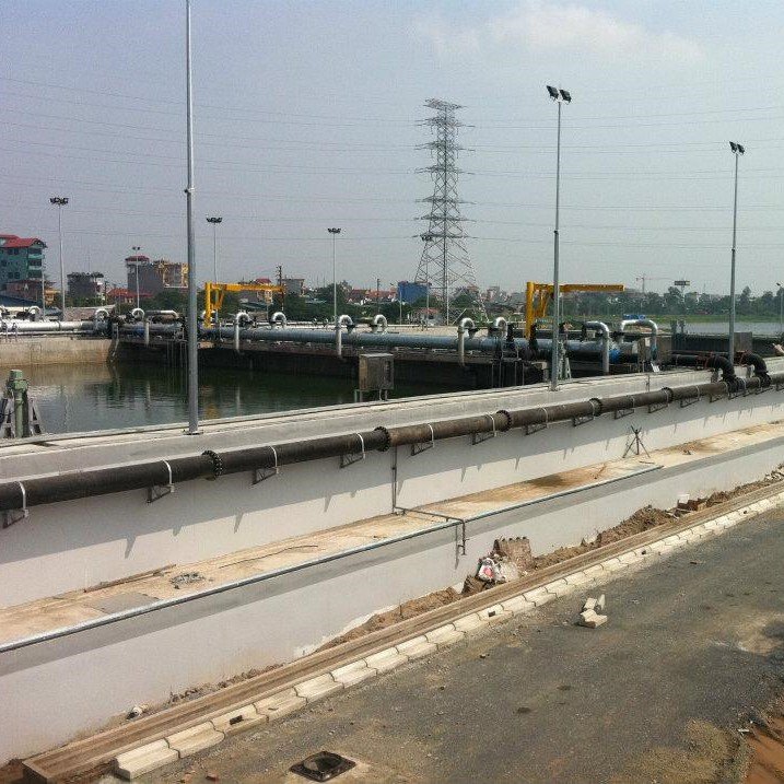 Mechanical Installation for Sequential Batch Reactor equipment, piping and decanter at Yenso Sewage Treatement Plant, Hanoi